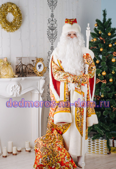 Костюмы Деда Мороза и Снегурочки -  Комплект «Хохлома»