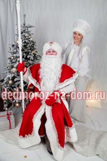 Костюмы Деда Мороза и Снегурочки -  Комплект «Костромской»