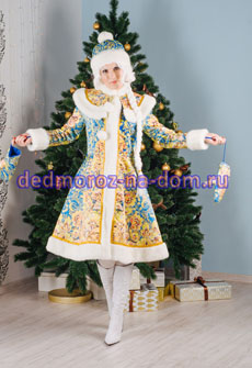 Костюмы Деда Мороза и Снегурочки -  Комплект «Хохлома»