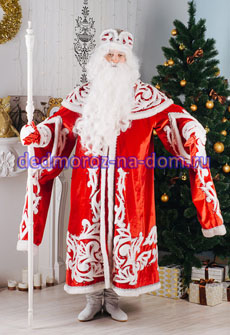 Костюмы Деда Мороза и Снегурочки -  Комплект «Снежный»